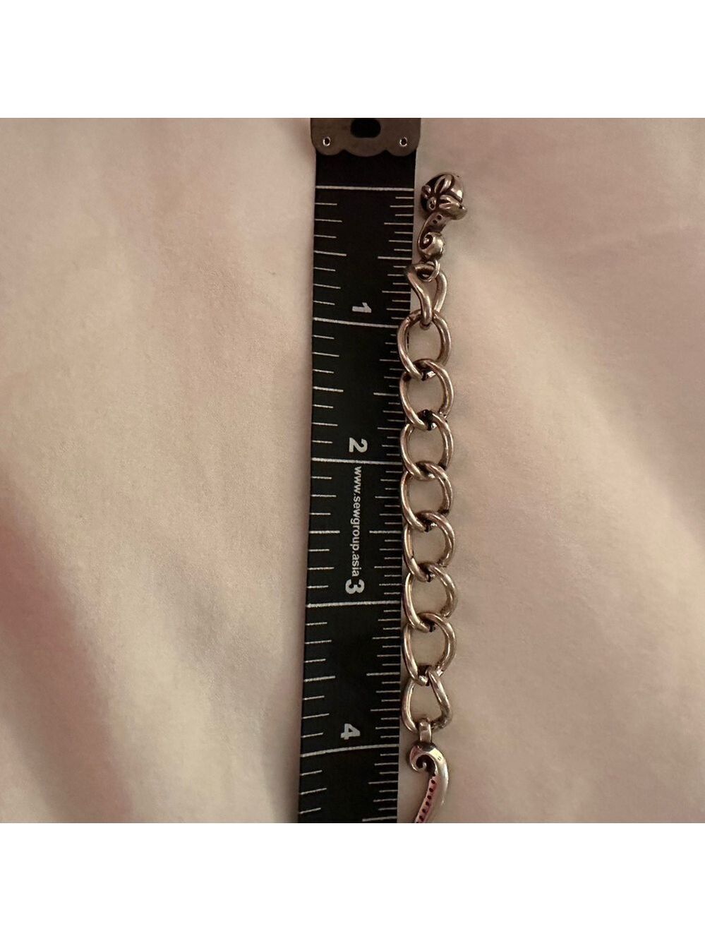 Silver chain belt adjustable - Picture 5 of 6
